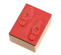 Shoe Print Rubber Stamp, Tiny Doll Footprint Stamper Tool, Inkless Clutter-Proof Sealing Pad for Scrapbooking Crafts Material Human Paw Mark Tracing Decoration and Embossing
