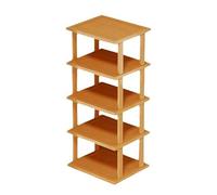 Shoe Shelf, 5 Tier Vertical Storage Rack, 9.84x9.06x30.31 Inches Space Saving Design & Sturdy Frame, Narrow Standing Organizer for Closet, Entryway, Hallway, and Shoes Stands