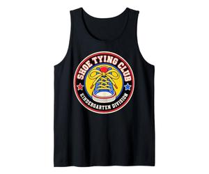 Shoe Tying Club Kindergarten Teacher Retro Patch Classroom Canotta