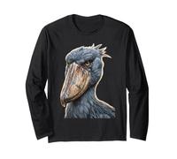 Shoebill Cicogna Birdwatching African Bird Wildlife Maglia a Manica