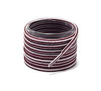 Shoemate Shoelaces for Work Boots, Hiking Shoes and Walking Boots, Shoe Strings, 15 bianco/rosso scuro, 60"(152cm)