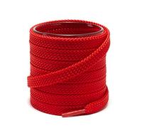 Shoemate Solid Color Thick Flat 5/16" scarpe da ginnastica e scarpe atletiche, stringhe da scarpe, 14 rosso, 42"(107cm)