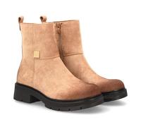 shoes&blues.es Stivale moderno con stampa liscia. Incorpora un ornamento metallico laterale. Suola robusta con piattaforma. Ideale per le donne nella stagione Otono Inverno. Chiusura con cerniera