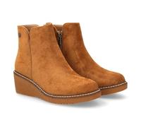 shoes&blues.es Stivaletto da donna con stampa a tinta unita. Per l'uso quotidiano, chiusura interna con cerniera ideale per la stagione invernale invernale., taupe, 41 EU