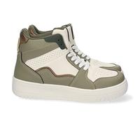 shoes&blues.es Stivaletto da Donna, Modello Casual, con Punta Traforata e Chiusura con Lacci, Collezione Autunno/Inverno 2021. Esercito Talla 39