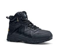 Shoes for Crews Scarpa Hiker Callan MID O2 SRC CI HI ESD, tomaia in pelle, impermeabile per piedi asciutti, suola estremamente antiscivolo, Nero , 43 EU