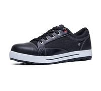 Shoes for Crews Scarpe antinfortunistiche Fergus Composite Toe - Scarpe da lavoro antiscivolo con protezione antiinciampo e puntale, denim impermeabile, S3L FO SR - per donna e uomo, jeans, 43 EU