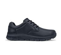 Shoes for Crews Scarpe da lavoro Saloon II da donna, eleganti e casual, con lacci, vestibilità sicura, antiscivolo, idrorepellenti, in pelle, OB E SR, scarpe basse da donna, Nero, 42 EU