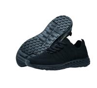 Shoes for Crews Sneaker da lavoro da uomo - comode scarpe impermeabili con suola antiscivolo e solette ideali per gastronomia e cucine per camerieri e chef - Everlight ECO, Nero , 41 EU