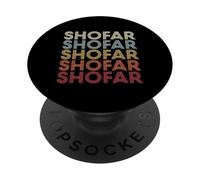 Shofar Rosh Hashanah Yom Kippur Jewish Hanukkah Elul Sabbath PopSockets PopGrip Adesivo