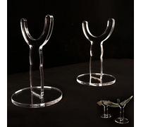 Shofar, supporto per corna di ariete, mobile rimovibile, espositore Shofar per decorazione Shofar per casa e ufficio (trasparente)