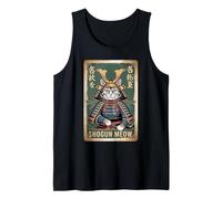 Shogun Gatto Guerriero Armatura Samurai Autorità Giapponese Look Canotta