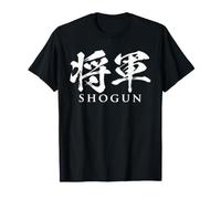 Shogun Giapponese Kanji Samurai Generale Era Comandante Militare Maglietta