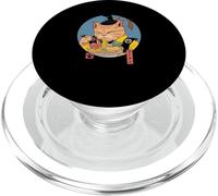 Shogun Ramen Cat Samurai Noodle Anime Art PopSockets PopGrip per MagSafe
