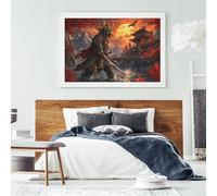 Shogun Samurai Giapponese Puzzle in Legno 1000 Pezzi, Gioco da Tavolo