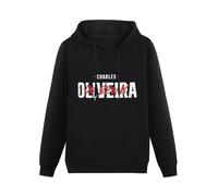 SHOIAY Charles Oliveira Hoody Professional Mixed Martial Artist Fans Vinatge Hoodie Tops Casual Soft Pullover Hoody Black XL