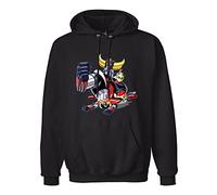 SHOIAY Men's Gold_Rake U~F~O~ Ro.Bot T Shirt Man Cartoon Anni 80 Anime Black Hoodie Hoody Sweatshirt Black 3XL