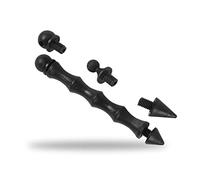 SHOKE Kubotán per Difesa Personale - Materiale Police Resistente e Sicuro - Realizzato in PVC - Include 5 Punte Intercambiabili e Borsa Perforata