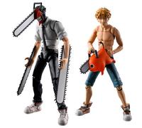 Chainsaw Man SMP - Kit per motosega Man & Denji, confezione doppia, kit per motosega da 15 cm e Denji SMP rende la posa altamente articolata con parti e accessori intercambiabili
