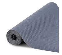 SHOKUTO Tappetini Antiscivolo per Cassetti Mat, 45x600cm. Tappetini Materiale EVA Cuttable Mensola Liner Mobile Cucina per Frigorifero e Armadio (Grigio)