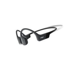 SHOKZ Auricolari OpenRun Mini a conduzione ossea, auricolari sportivi Bluetooth open-ear con microfono, cuffie wireless impermeabili IP67, autonomia 8 ore, USB-C, Fascia auricolare sport, Nero