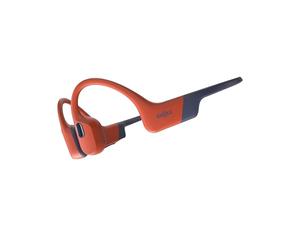 SHOKZ Cuffie sport a conduzione ossea OpenSwim Pro, auricolari wireless Open-Ear impermeabili IP68 con Bluetooth 5.4, 32 GB storage MP3, micr. con canc. rumore, 9 ore ripr. per corsa e nuoto, Rosso