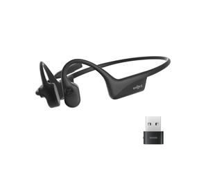 SHOKZ OpenComm2 UC Auricolare Bluetooth doppio dal design aperto | certificato per Zoom | con adattatore USB-A Bluetooth