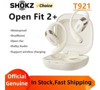 Cuffie auricolari aperte originali SHOKZ OpenFit 2+ T921 Dolby Audio Auricolari Bluetooth senza fili con gancio per l'orecchio Batteria a lunga durata 48 ore IP55