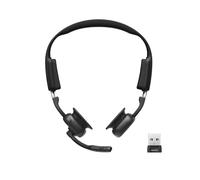 SHOKZ OpenMeet UC Bluetooth USB-A Cuffie Bluetooth wireless con tecnologia a conduzione ossea e adattatore USB-A.