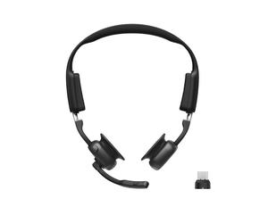 SHOKZ OpenMeet UC Bluetooth USB-C Cuffie Bluetooth wireless con tecnologia a conduzione ossea e adattatore USB-C.