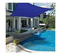 Sholers Sun Sun Shade Sail Rectangle 10'X16 ', 98% UV Blocco Impossibile tonalità Ombra, tettoia da Solare a Prova di per Patio da Giardino Esterno, Blu, Varie Dimensioni