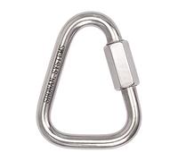 Shonan Delta Quick Link - Moschettoni triangolari in acciaio inox, resistenti, grado marino, 1 confezione, capacità 1141,7 kg