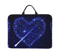Shooting Star Heart - Custodia per laptop da 14", per viaggi d'affari, ufficio, con tracolla