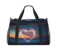 Shooting Star Heart Shooting Shooting Bag borsa da palestra pieghevole per attività all'aria