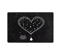 (Shooting Star Heart) Tappeto stampato per soggiorno, camera da letto e ufficio, 182,9 x 122,9 cm, morbido tappeto antiscivolo moderno per interni.