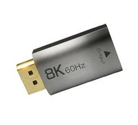 SHOOYIO Adattatori 3D e HDR DP1.4 a HDTV 2.1 per 8K @60Hz 4K @144Hz 2K @240Hz VRRs Auto Low Latency e Multiple Channel Sound Computer Cable