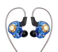 SHOOYIO Auricolari audio premium in silicone con punta dell'orecchio e microfono integrato cavo intercambiabile per chiamate chiare Bass cuffie in ear cavo IEM staccabile