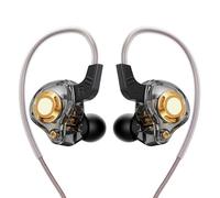 SHOOYIO Auricolari audio premium in silicone con punta dell'orecchio e microfono integrato cavo intercambiabile per chiamate chiare Bass cuffie in ear cavo IEM staccabile