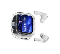 SHOOYIO Clear Plan Auricolari Active Noise Suppression Shade Panel 720P Suono stereofonico 40H Divertimento Confortevole Indossare Schermo LED Radio Cuffie Cancellazione attiva del rumore