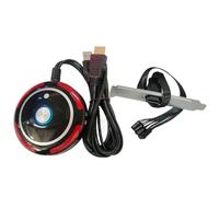 SHOOYIO Commutatori del computer desktop con USB e porta audio per Internet Cafe e annunci personali utilizzano il pulsante di accensione del computer