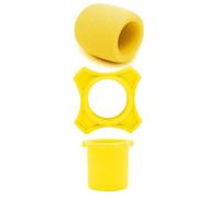 SHOOYIO Confezione da 3 microfoni in schiuma antiscivolo, resistenti alla polvere, coperture in spugna per cantanti e podcaster, custodia per microfoni ispessita