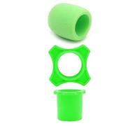 SHOOYIO Confezione da 3 microfoni in schiuma antiscivolo, resistenti alla polvere, coperture in spugna per cantanti e podcaster, custodia per microfoni ispessita