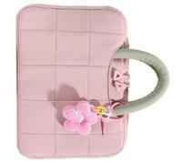 SHOOYIO Custodia per computer portatile rinforzata con motivo floreale, custodia in tessuto a prova di perdite, universale, adatta per dispositivi da 13 a 14 pollici, custodia imbottita per tablet con