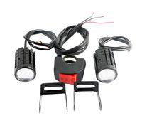 SHOOYIO Faro Del Motociclo In Alluminio Con Doppio Fascio Modalità Strumento Facile Installazione Aggiornamenti Per Notte Nebbiosa Condizioni Stradali HA CONDOTTO IL Faro Per La Con