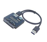 SHOOYIO Il cavo da SAS29Pin a USB 3.0 consente l'accesso senza controller RAID Compatibile con SFF 8482HDD 12V Potenza Necessaria Finestra Adattatori SASUSB