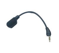 SHOOYIO Microfono da gioco di ricambio per cuffie da gioco da 3,5 mm Microfono a braccio staccabile Accessori per microfono di backup Microfono a cancellazione del rumore Microfono a braccio