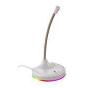 SHOOYIO Microfono USB per computer con illuminazione a LED di ricambio per conferenze Gaming Desktop PC Noise Cancellation USB Conference