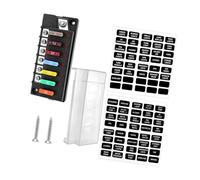 SHOOYIO Pannello auto 1 in 6 Out con copertura trasparente e collegamento a terra per progetti di rimorchi per barche auto blocco terminale