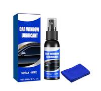 SHOOYIO Pulitore per binari per finestre, con strisce di tessuto, agente ammorbidente per cinture da 60 ml, agente di sollevamento per vetri auto, lubrificanti per manutenzione veicoli