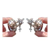 SHOOYIO Strass Farfalla Orecchio Gioielli Aperto Cuffie Decorazioni Staccabili Moda Miglioramento Accessori Personalizzabili Imitazione Strass Auricolare Gioielli